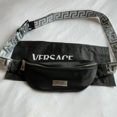 Versace Black Waist Belt Bag bum bag Travel black