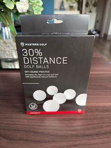 Masters Practice Golf Balls - 30% Less Distance