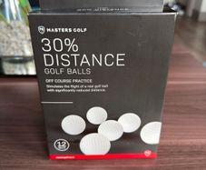 Masters Practice Golf Balls - 30% Less Distance