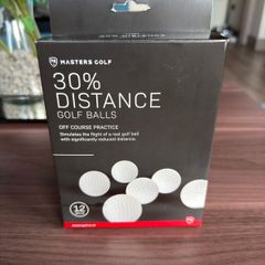 Masters Practice Golf Balls - 30% Less Distance