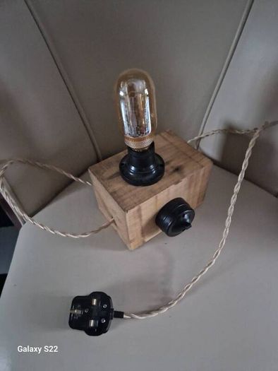 Rustic vintage inspired lamp