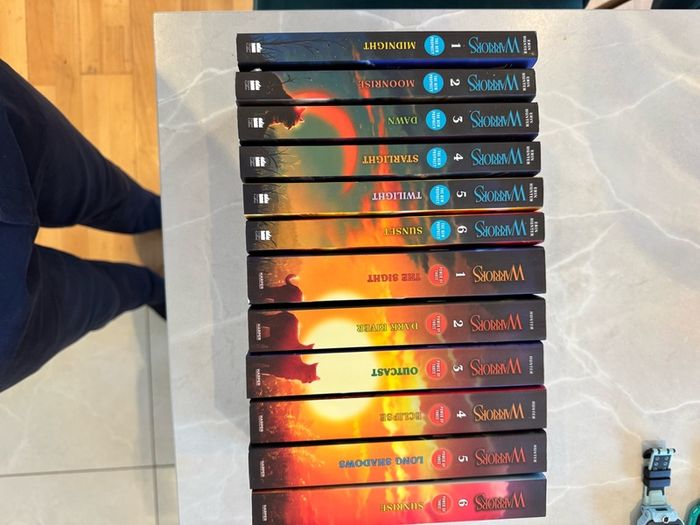 Warriors books.  Series 2 and 3.  As new.