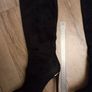 Women's Black Suede high-heel boots Image 2