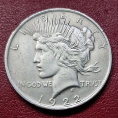 1922 United States 1 Silver Peace Dollar coin