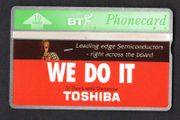 1992 United Kingdom 10 unit British Telecom Toshiba - We Do It (Landis &amp; Gyr) Phone card