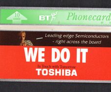1992 United Kingdom 10 unit British Telecom Toshiba - We Do It (Landis & Gyr) Phone card