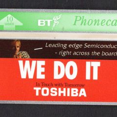 1992 United Kingdom 10 unit British Telecom Toshiba - We Do It (Landis & Gyr) Phone card