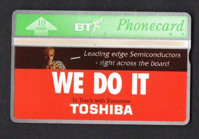 1992 United Kingdom 10 unit British Telecom Toshiba - We Do It (Landis & Gyr) Phone card