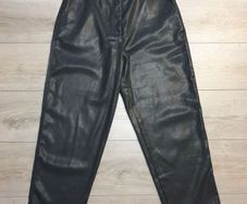 Mint Velvet Coated Tapered Trousers Size Uk 14l