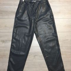 Mint Velvet Coated Tapered Trousers Size Uk 14l