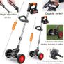 Garden Strimmer 21V Cordless Strimmer with 2pcs Batterie&3 types of blades Lightweight Battery Strimmer 3 in 1Grass Trimmer/Edger/brush cutte, Electric Strimmer for Lawn Garden Pruning Image 5