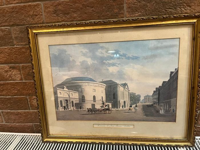 Old print in frame
