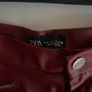 Zara Red  Leatherette Trousers Size 14 Image 3