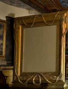 Stunning Antique Victorian Gilt Rope Twist Wall Mirror