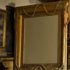 Stunning Antique Victorian Gilt Rope Twist Wall Mirror