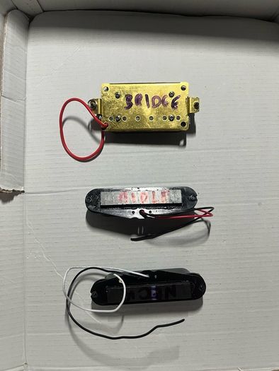 Stratocaster squier neck middle single coil bridge humbucker pickups electric guitar parts accessories