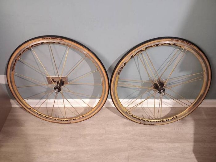 Gold Campagnolo Shamal Wheelset (Super Rare)
