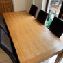 Oak dining table and chairs Image 2