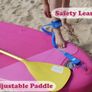 10ft611ft Paddle Boards For Adults/Paddle Board With Kayak Seat Premium Durable Complete Inflatable Paddle Boards Accessories Hand Pump Adjustable Paddle Waterproof Carry Bag Leash AVAILABLE IN PINK OR ORANGE (FREE POSTAGE) Image 5