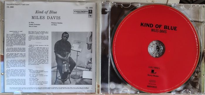 Miles Davis - Kind Of Blue CD (1959) 1997 Legacy Remastered Reissue Modal Jazz EX+