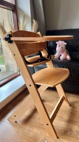 Kinderkraft ENOCK 3-in-1 Wooden Highchair Natural