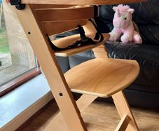 Kinderkraft ENOCK 3-in-1 Wooden Highchair Natural