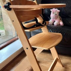 Kinderkraft ENOCK 3-in-1 Wooden Highchair Natural