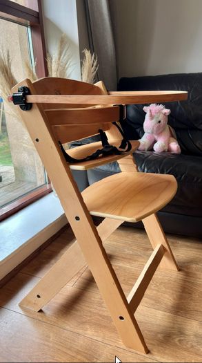Kinderkraft ENOCK 3-in-1 Wooden Highchair Natural