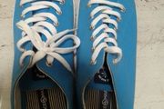 Blue converse shoes