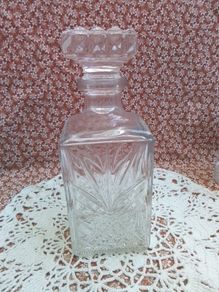 Italian Cut Glass Crystal Decanter