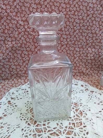 Italian Cut Glass Crystal Decanter