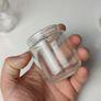 247 - Set of 6 Vintage Clear Glass Collectible Decorative Jars Image 5