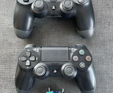 PS4 Controller DualShock 4 V2 Upgraded with TMR HallEffect Joysticks K-Silver J13 PRO+ - Original PlayStation 4