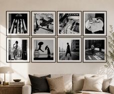 Black White Photo Wall Art Set