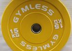 15 kg Olympic Bumper Plates Pair Warehouse Clearance