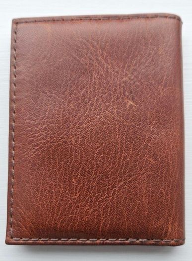 Brand New Fossil Mens Slim Wallet Cognac Brown credit card