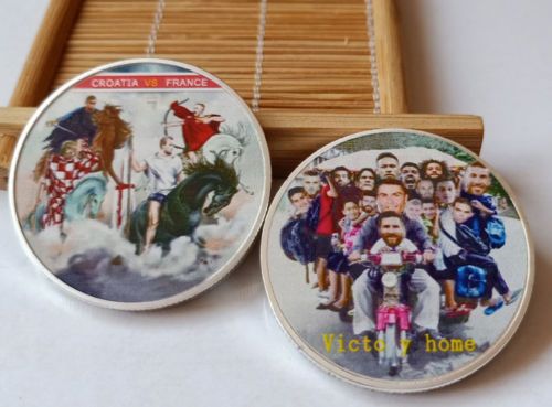 2018 Russian football match Coins France vs Croatia champion Collection Coin