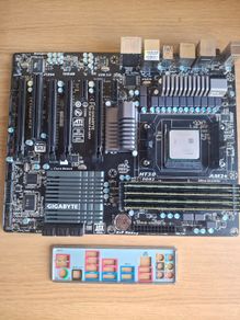 Gigabyte 990FXA  AM3+ motherboard, 16GB DDR3, 2 x AMD FX8350 CPUs, CPU cooler