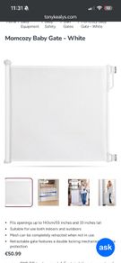 Retractable Baby Gates Unopened (white)