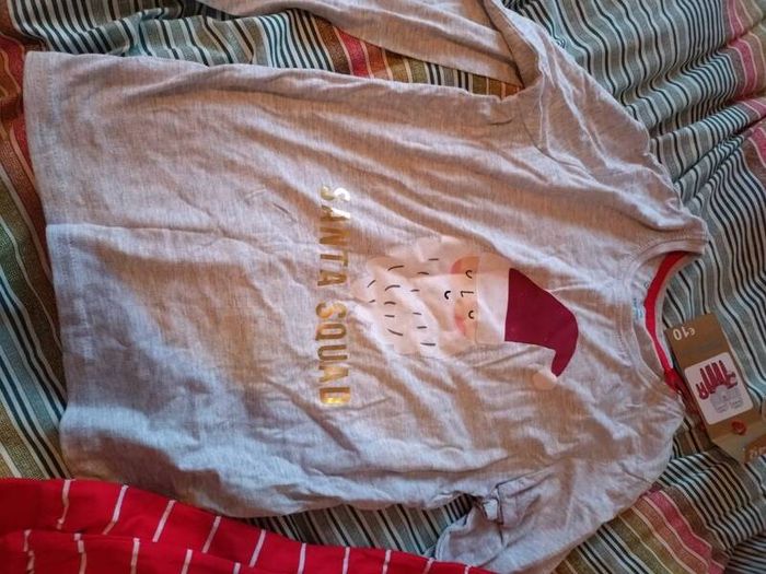 Santa Christmas pyjamas , 9/10 yrs