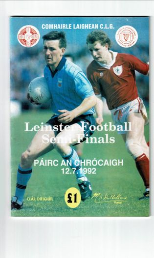 GAA programmes 1992 (Dublin football)
