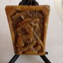 Vintage 1940s German Miniature Carved Wax Pictures x 2 Image 3