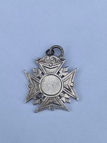 1898 Irish Silver Fob Medal