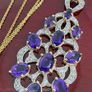 Silver Amethyst & Zircon Filigree Pendant by Harry Ivens Image 10