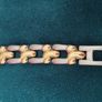Two-tone metal bracelet. Image 6