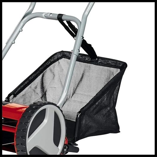 Hand Push Lawnmower, Manual Lawn-Mower With 30cm Cutting Width, 16L Grass Box, 4 Cutting Height Levels, Walk-Behind Lawn Mower For Small Gardens GC-HM 300