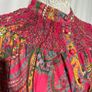 Cameo Rose pink paisley high neck blouse. Size UK12 Image 5