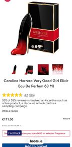 Carolina Herrera Good Girl Elixir 80ml for her