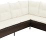 _Poly Rattan Garden Furniture 8 Seater Lounge Set Brown Dining Set Image 4