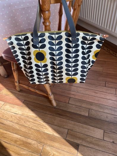 Orla Kiely Matte laminated cotton or oilcloth Tote/shopper bag